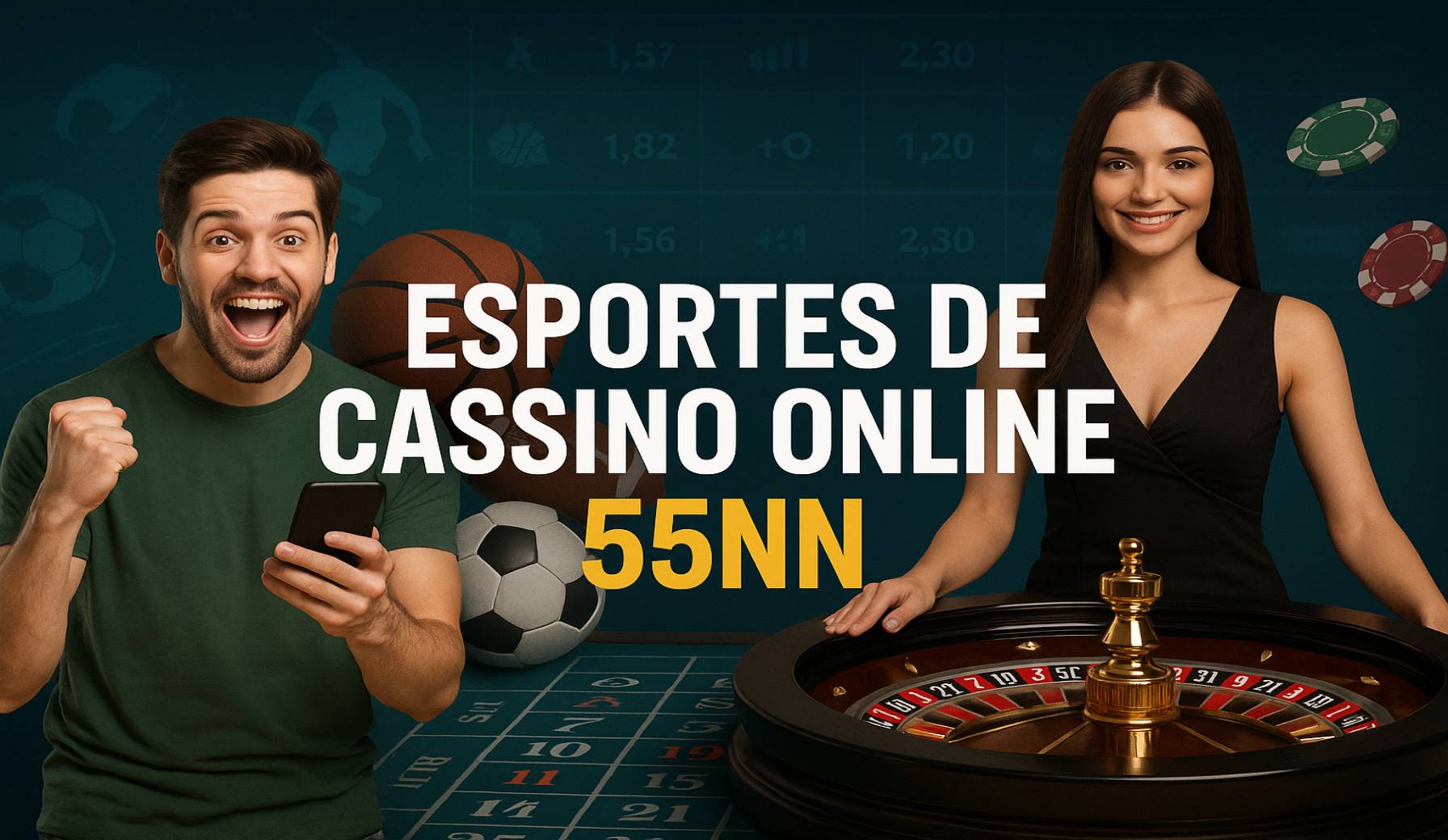 Apostas esportivas no cassino online 55NN